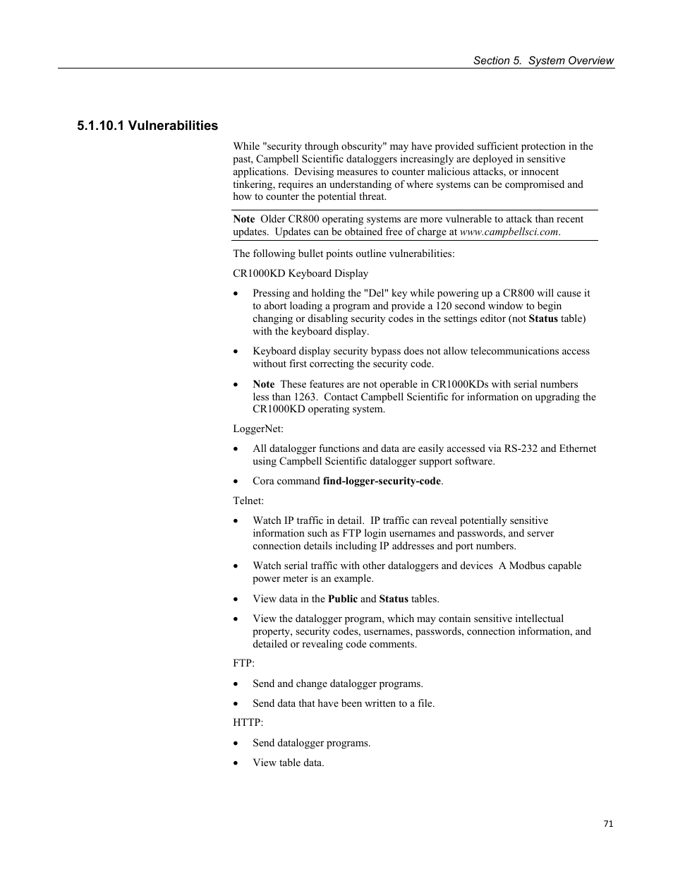1 vulnerabilities, Figure 28: custom menu example | Campbell Scientific CR800 and CR850 Measurement and Control Systems User Manual | Page 71 / 566