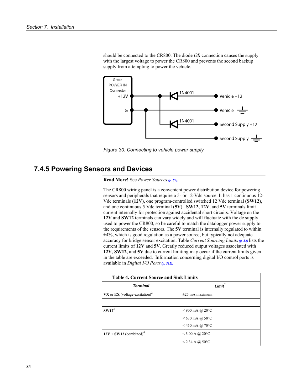 5 powering sensors and devices, Figure 29: enclosure | Campbell Scientific CR800 and CR850 Measurement and Control Systems User Manual | Page 84 / 566