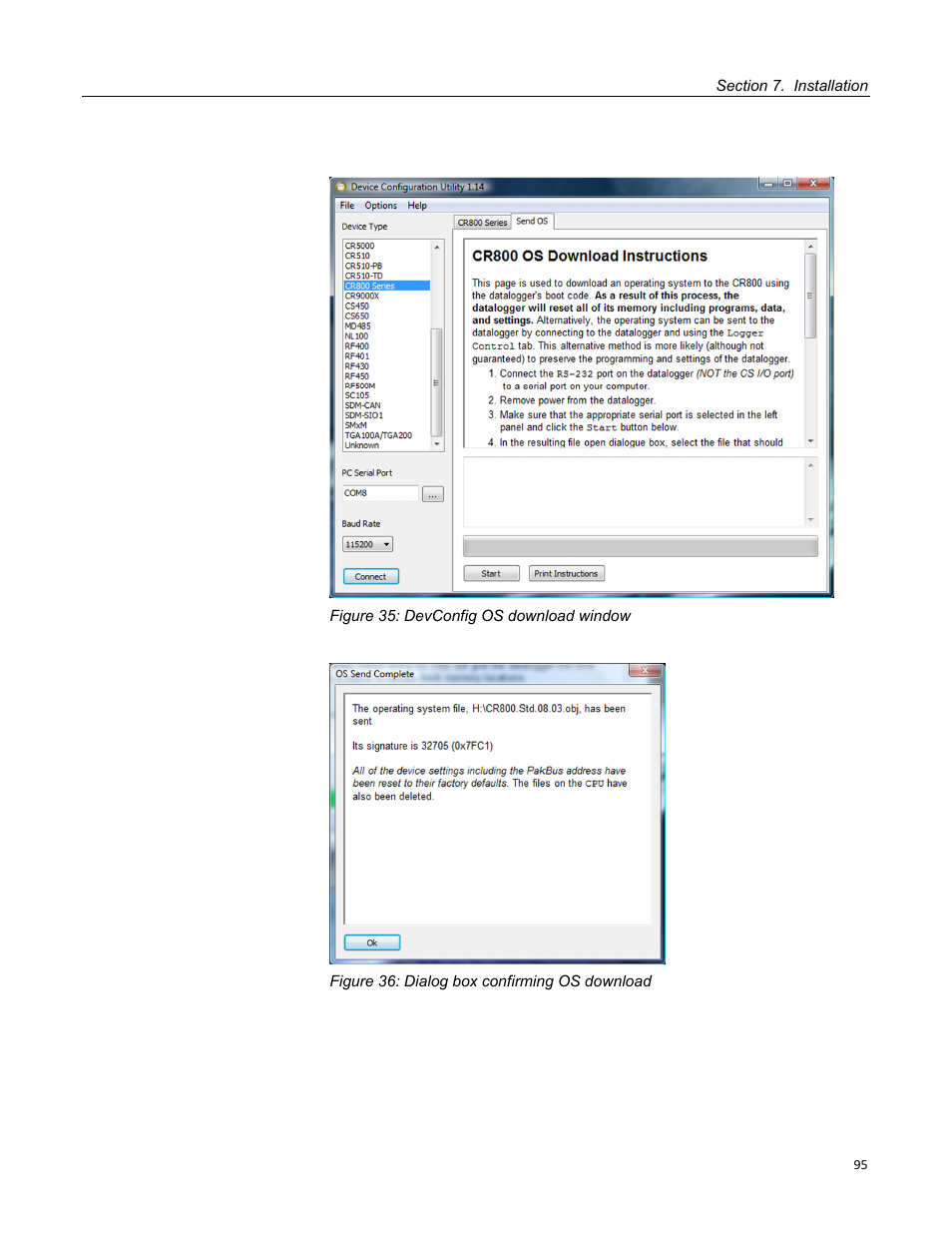 Campbell Scientific CR800 and CR850 Measurement and Control Systems User Manual | Page 95 / 566