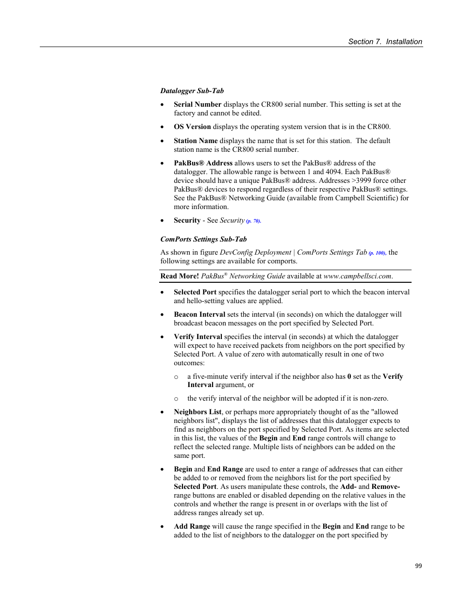 Figure 37: devconfig settings editor | Campbell Scientific CR800 and CR850 Measurement and Control Systems User Manual | Page 99 / 566