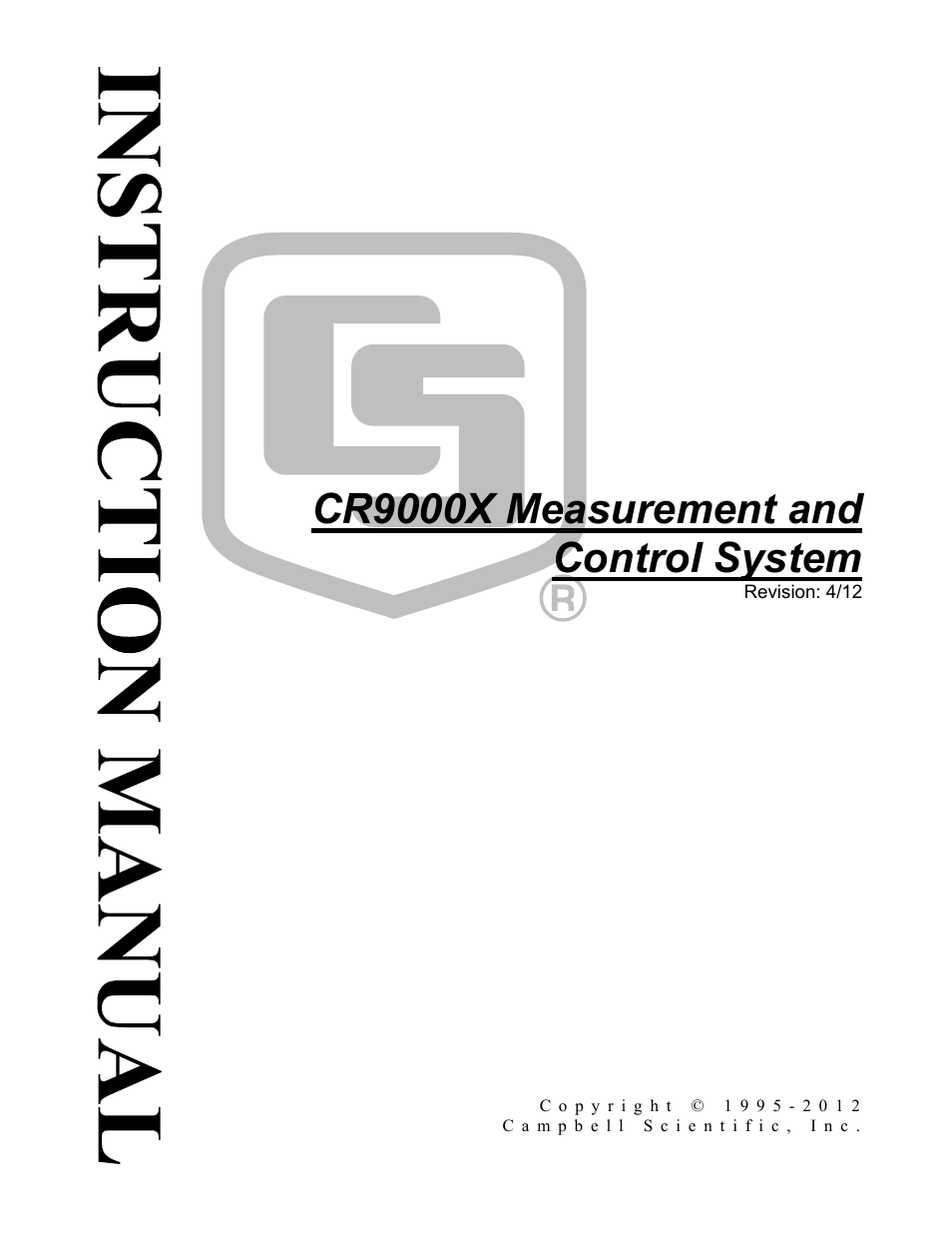 Campbell Scientific CR9000X Measurement and Control System User Manual | 442 pages