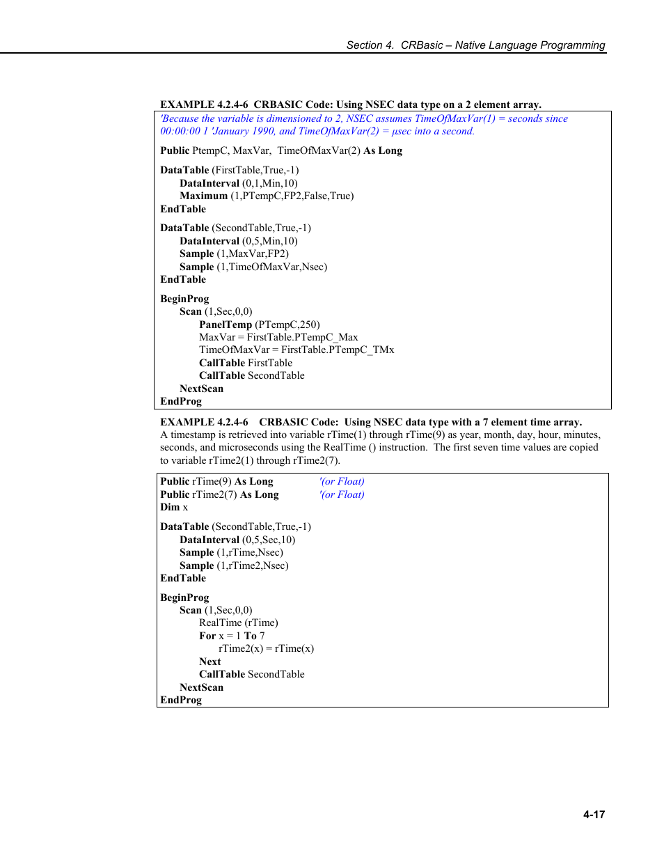 Campbell Scientific CR9000X Measurement and Control System User Manual | Page 145 / 442