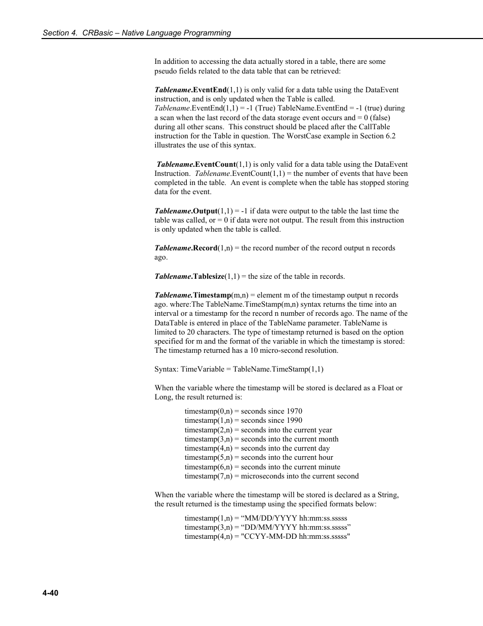 Campbell Scientific CR9000X Measurement and Control System User Manual | Page 168 / 442