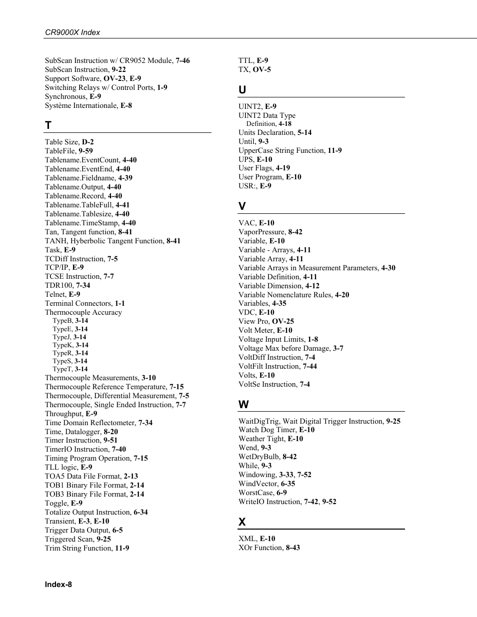 Campbell Scientific CR9000X Measurement and Control System User Manual | Page 440 / 442