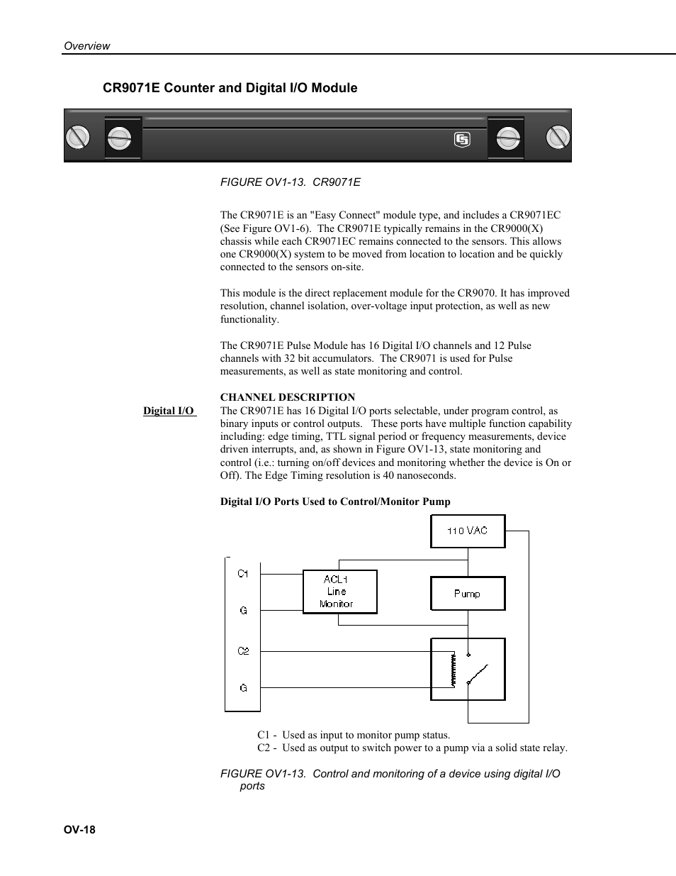 Cr9071e counter and digital i/o module | Campbell Scientific CR9000X Measurement and Control System User Manual | Page 50 / 442