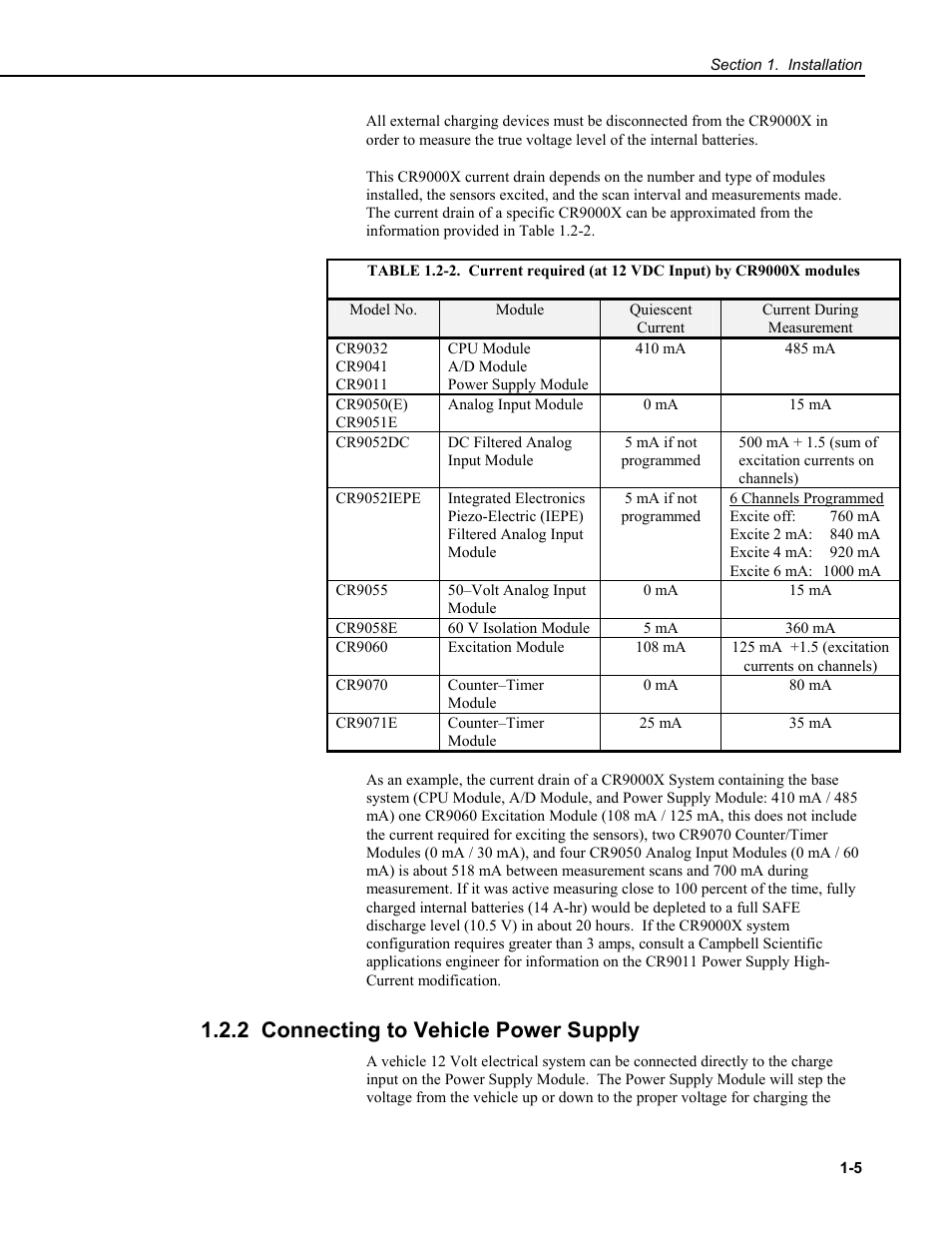 2 connecting to vehicle power supply | Campbell Scientific CR9000X Measurement and Control System User Manual | Page 67 / 442