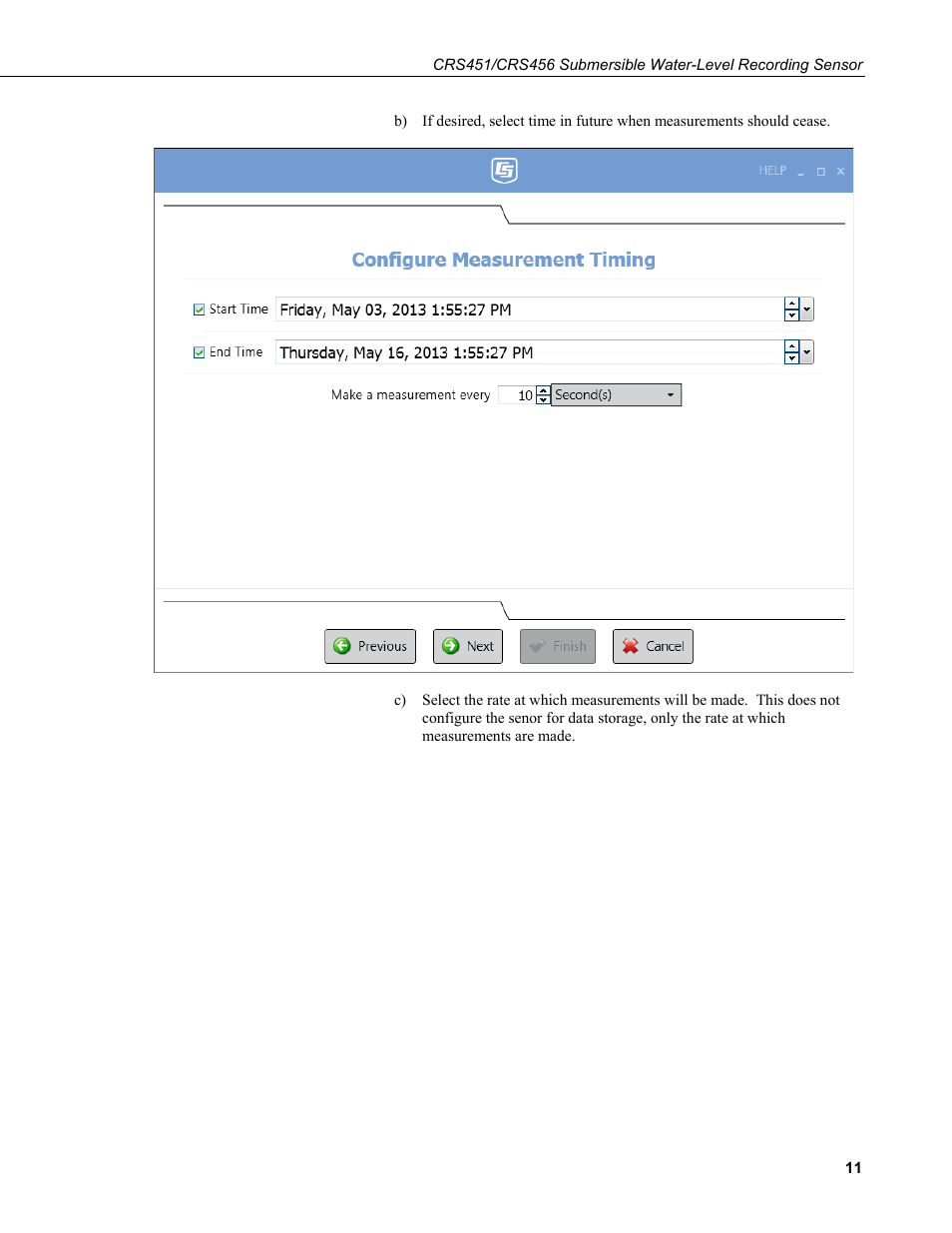 Campbell Scientific CRS451/CRS456 Submersible Water-Level Recording Sensor User Manual | Page 17 / 38