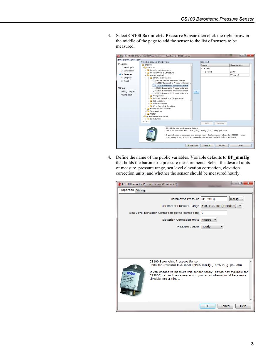 Campbell Scientific CS100 Barometric Pressure Sensor User Manual | Page 9 / 24