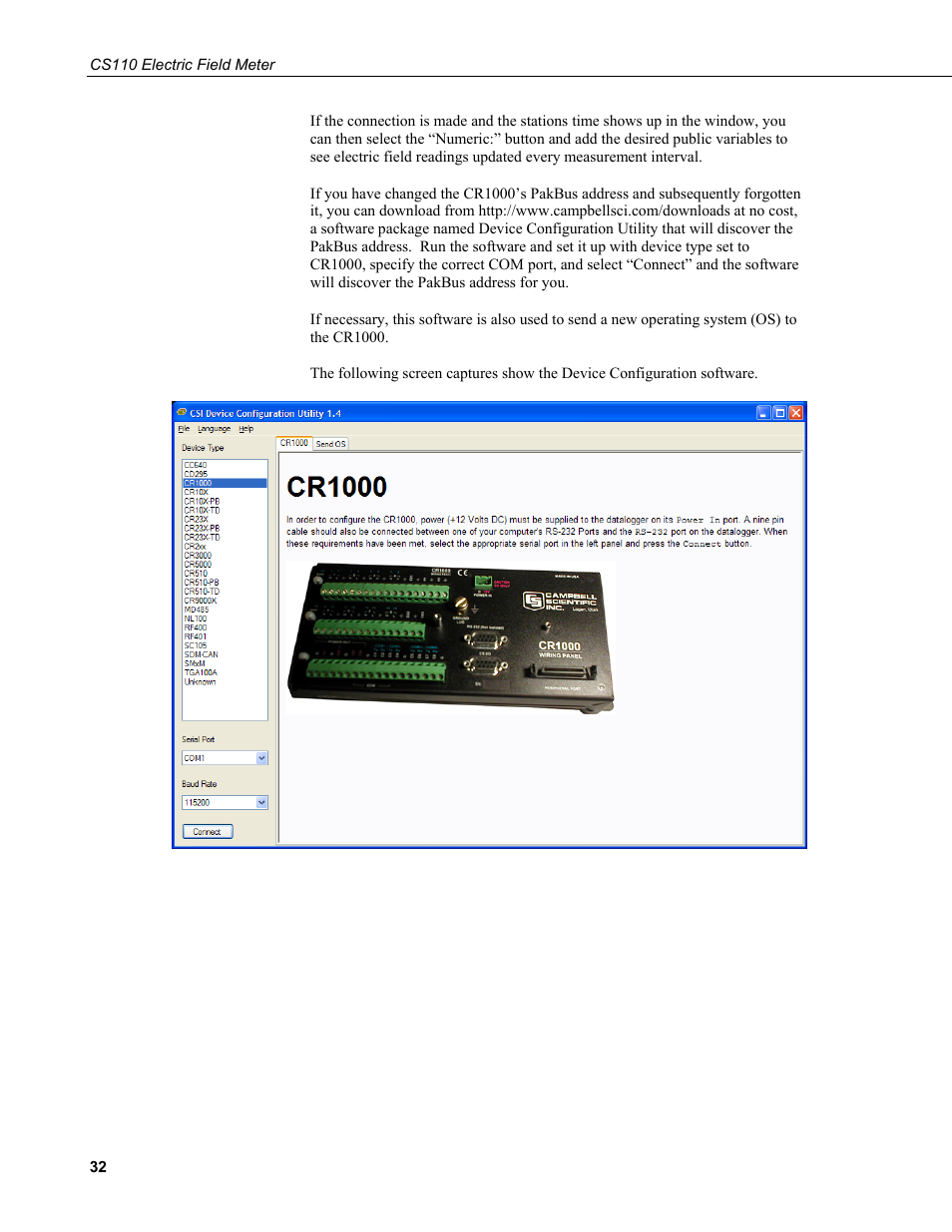 Campbell Scientific CS110 Electric Field Meter User Manual | Page 40 / 88