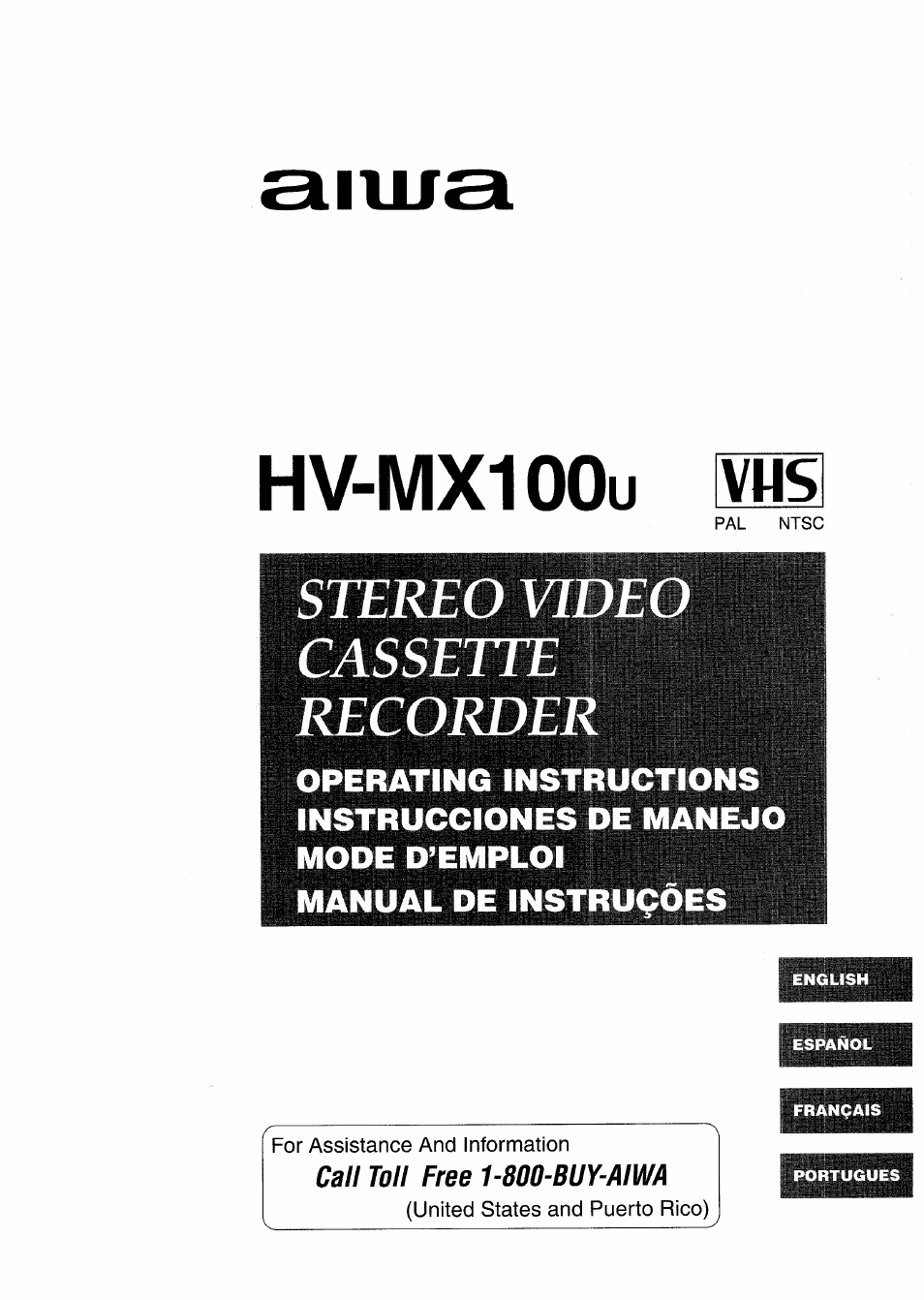 Aiwa HV-MX100U User Manual | 132 pages