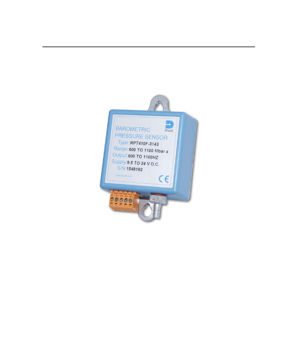 Cs115 barometric pressure sensor, Introduction | Campbell Scientific CS115 Barometric Pressure Sensor User Manual | Page 5 / 20
