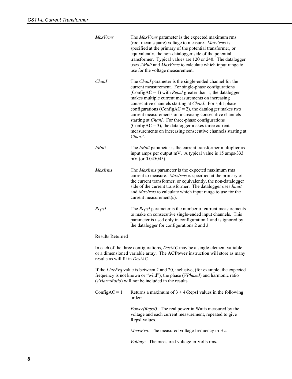 Campbell Scientific CS11-L Current Transformer User Manual | Page 14 / 36