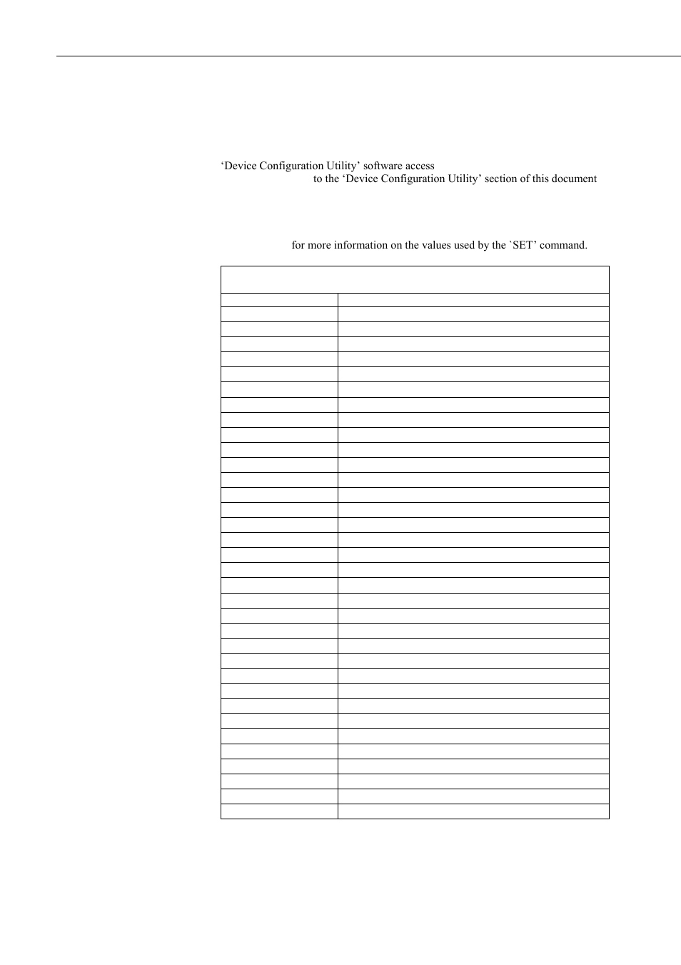 1 the set command | Campbell Scientific CS125 Present Weather Sensor User Manual | Page 36 / 66