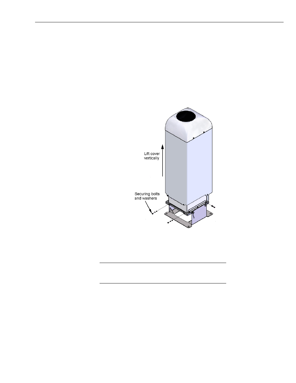 4 removing the enclosure lid, 3 removing the cover | Campbell Scientific CS135 Lidar Ceilometer User Manual | Page 66 / 70