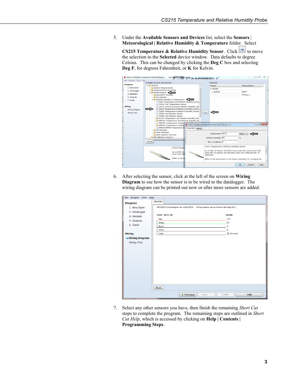 Campbell Scientific CS215 Temperature and Relative Humidity Probe User Manual | Page 13 / 44