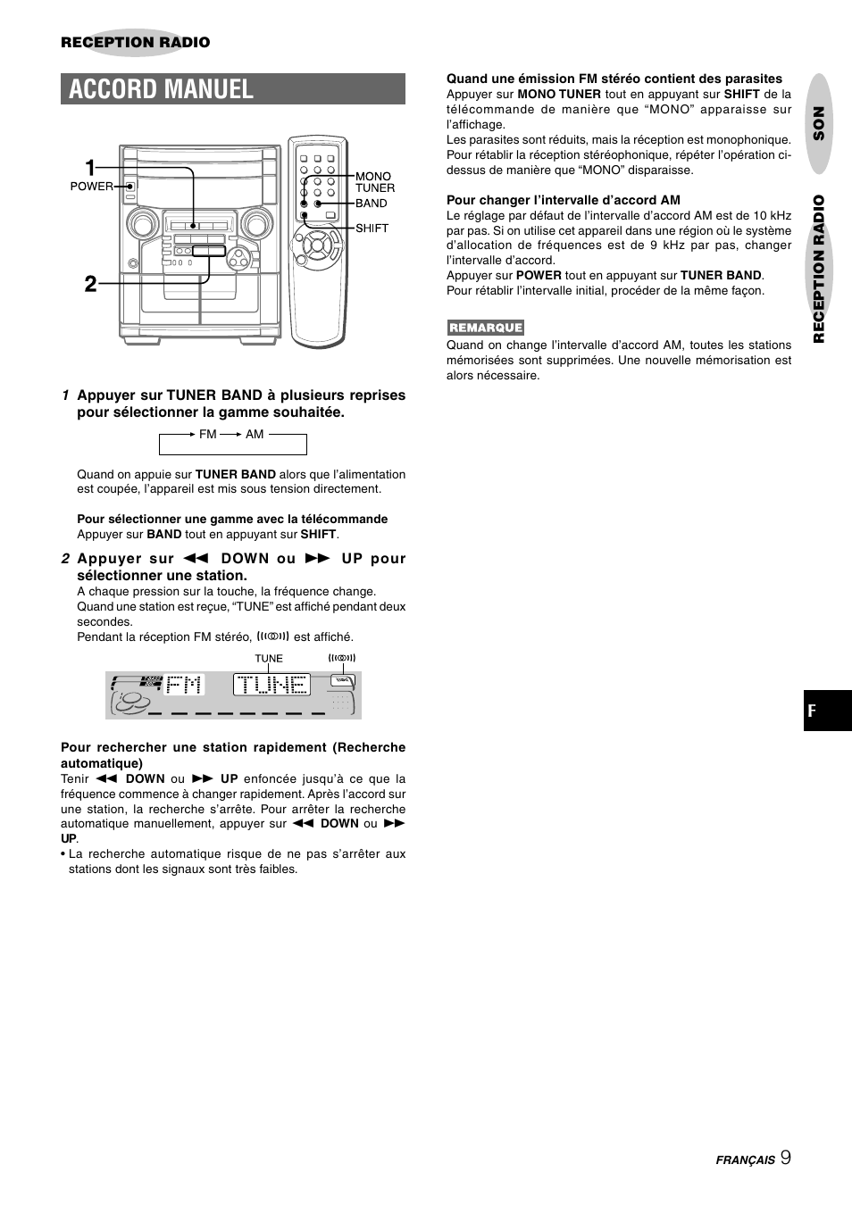 Accord manuel | Aiwa CX-NAJ54 User Manual | Page 54 / 68