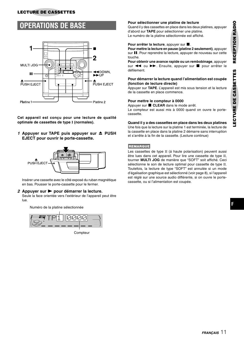 Operations de base | Aiwa CX-NAJ54 User Manual | Page 56 / 68