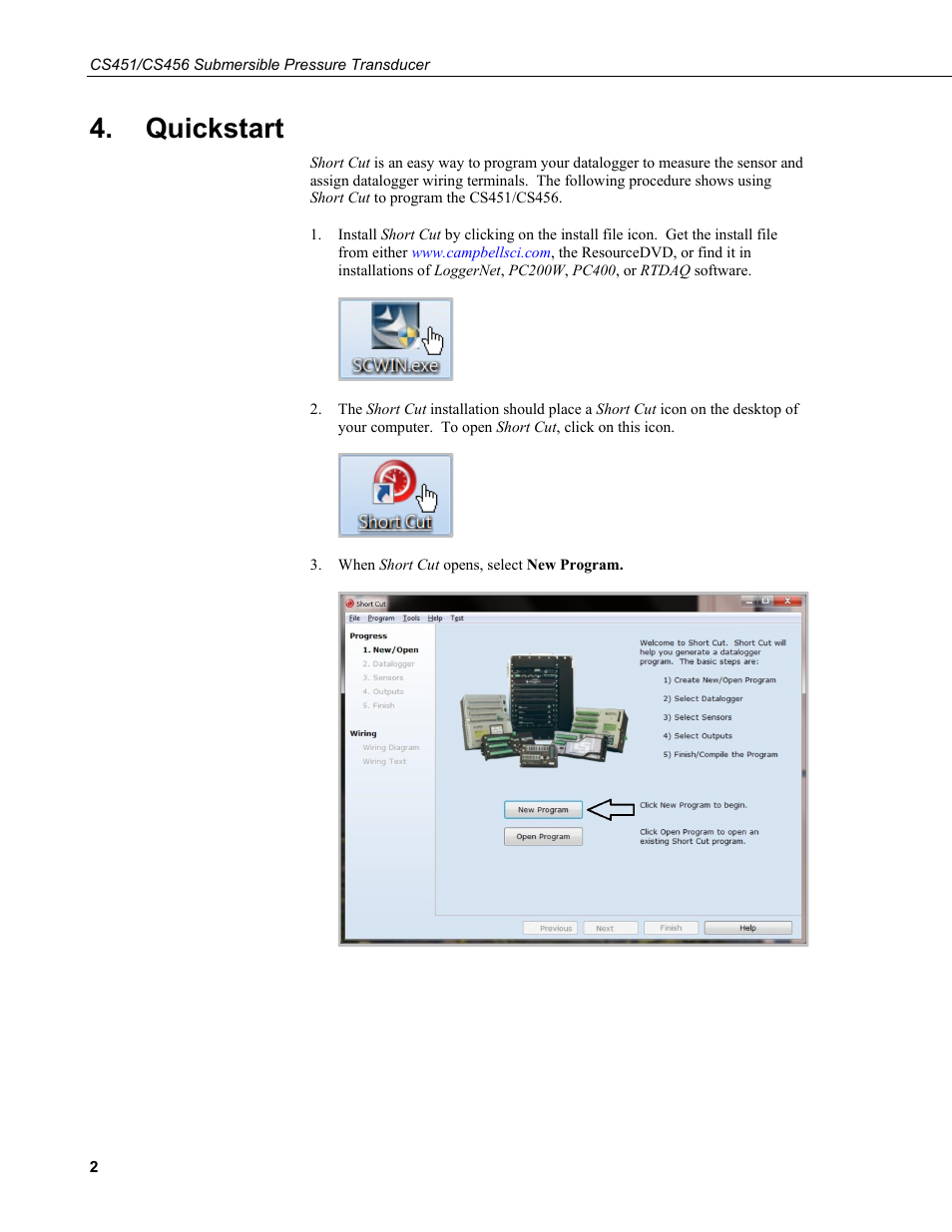 Quickstart | Campbell Scientific CS451/CS456 Pressure Transducer User Manual | Page 12 / 48