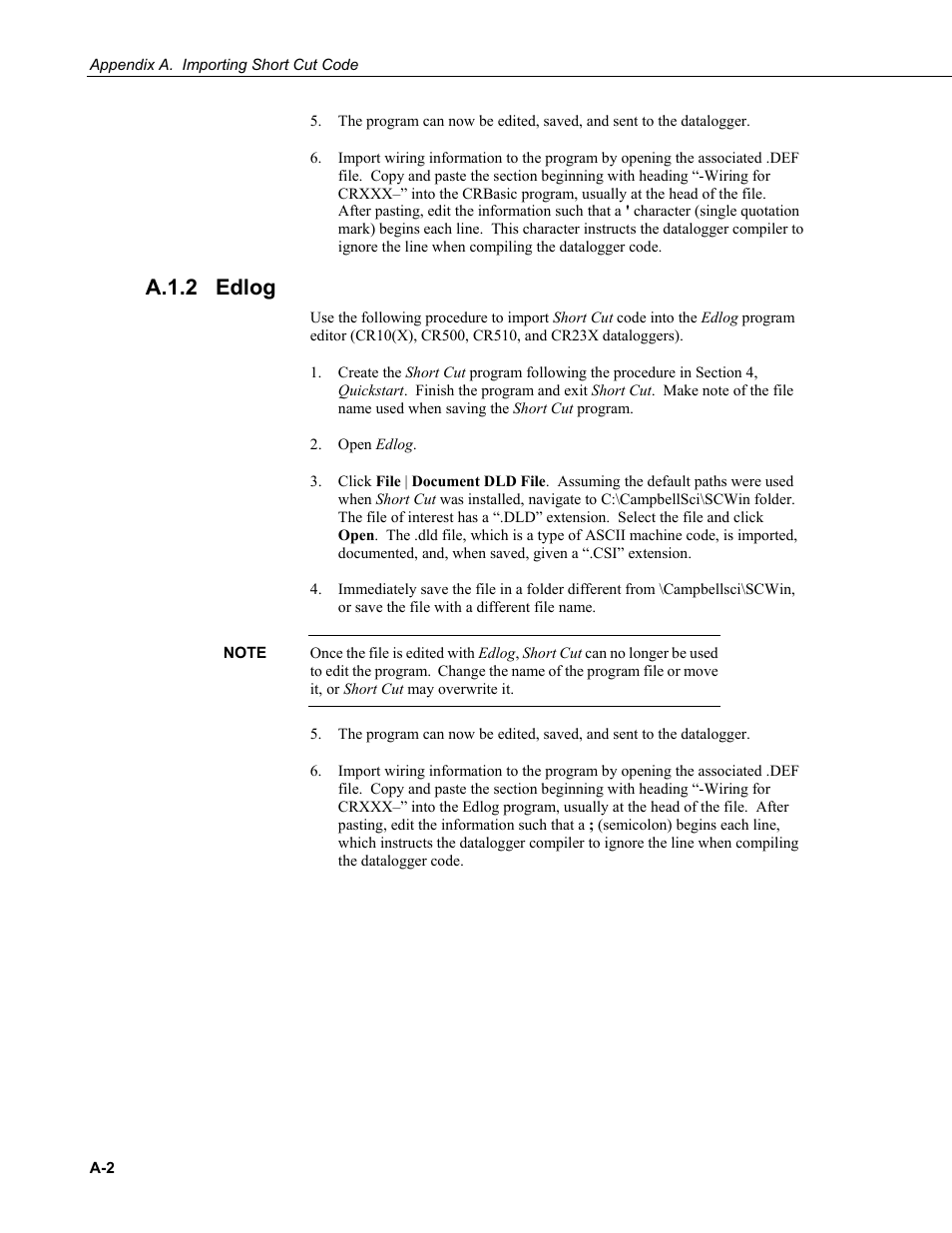 A.1.2 edlog, A.1.2 | Campbell Scientific CS451/CS456 Pressure Transducer User Manual | Page 32 / 48