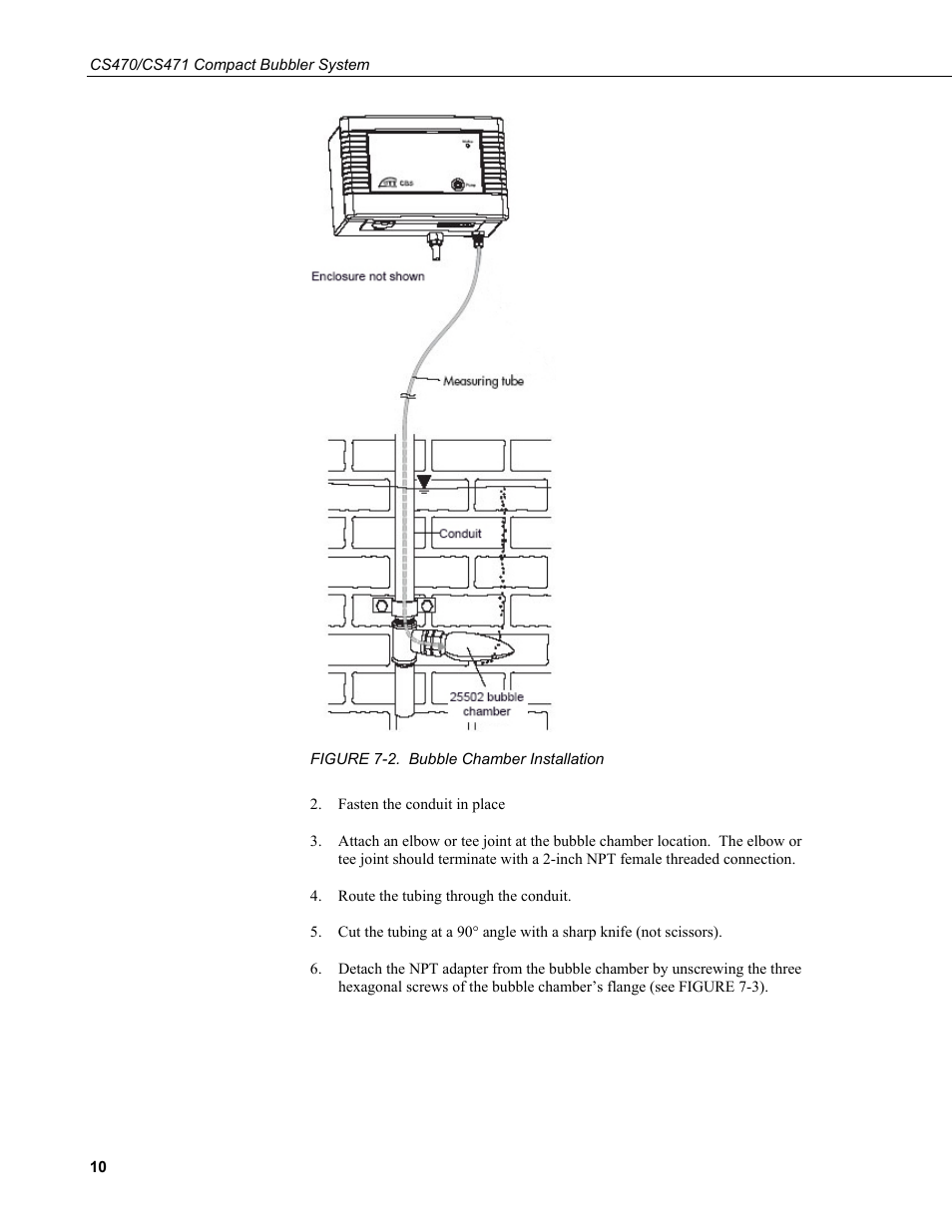 2. bubble chamber installation | Campbell Scientific CS470/CS471 Compact Bubbler System User Manual | Page 20 / 46