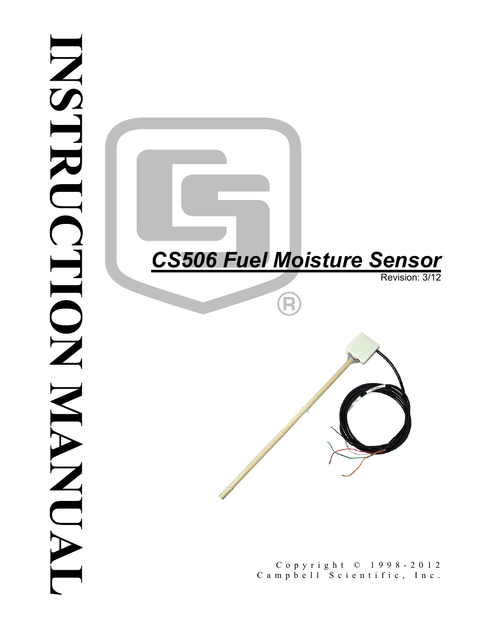 Campbell Scientific CS506 Fuel Moisture Sensor User Manual | 16 pages