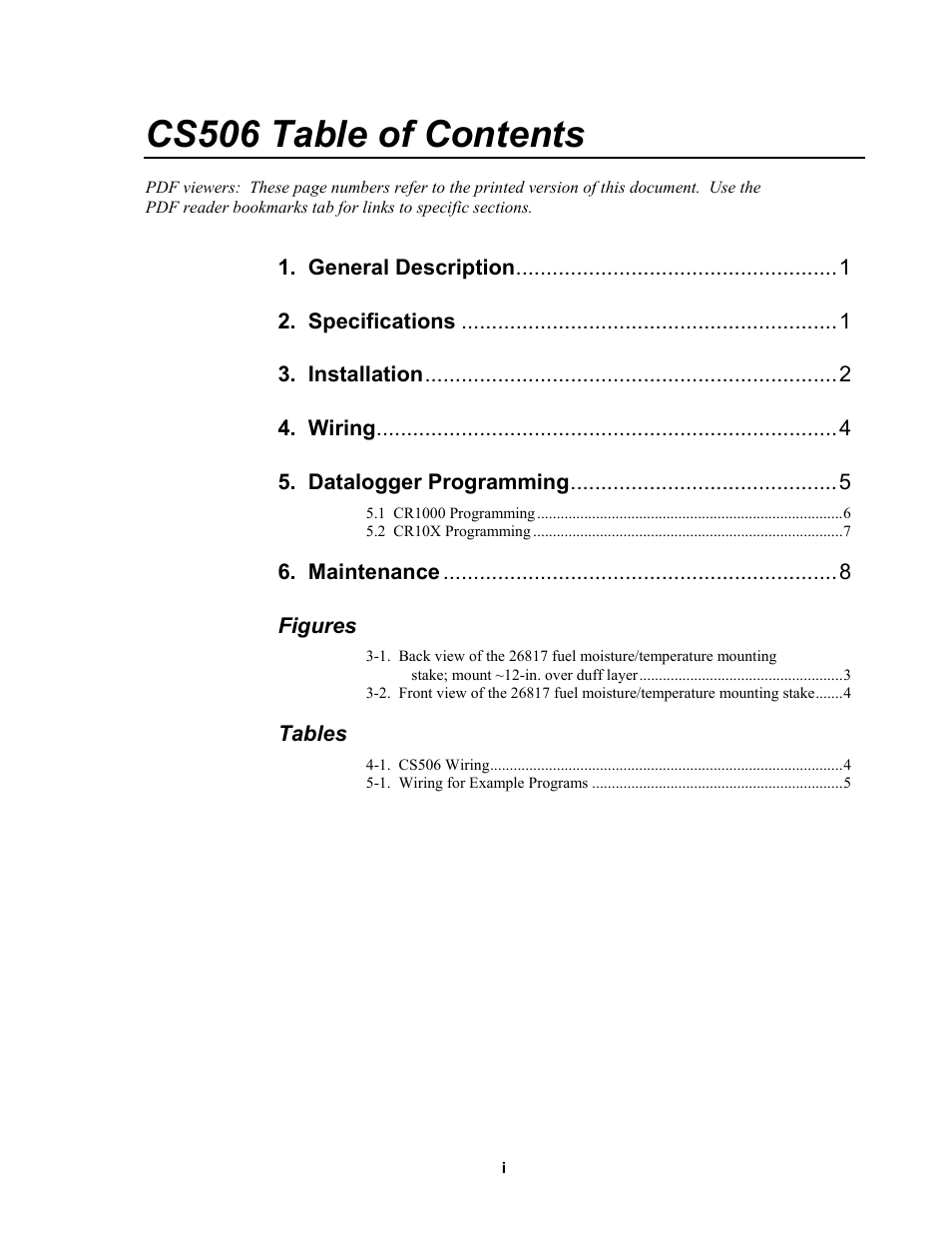 Campbell Scientific CS506 Fuel Moisture Sensor User Manual | Page 5 / 16
