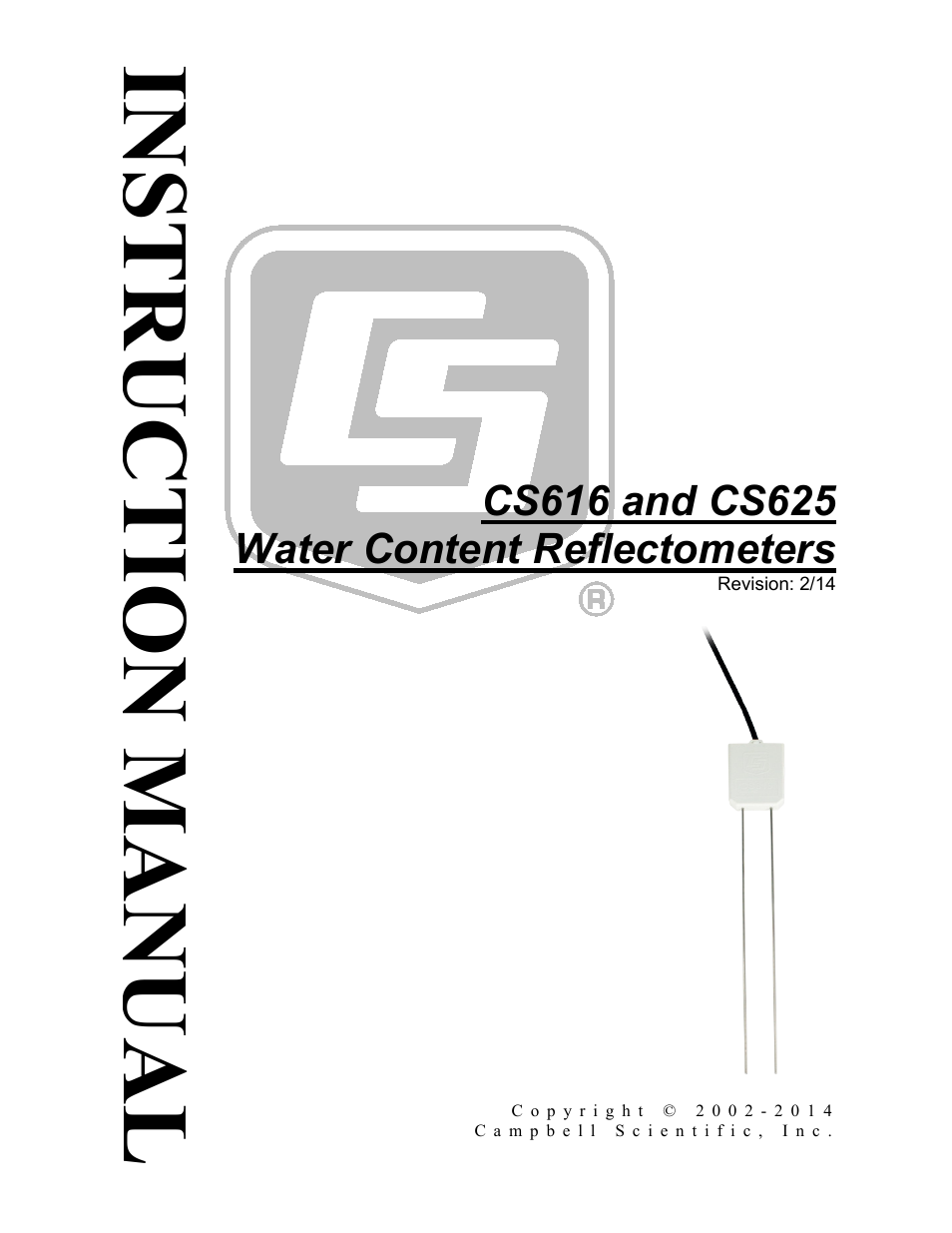 Campbell Scientific CS616 and CS625 Water Content Reflectometers User Manual | 50 pages