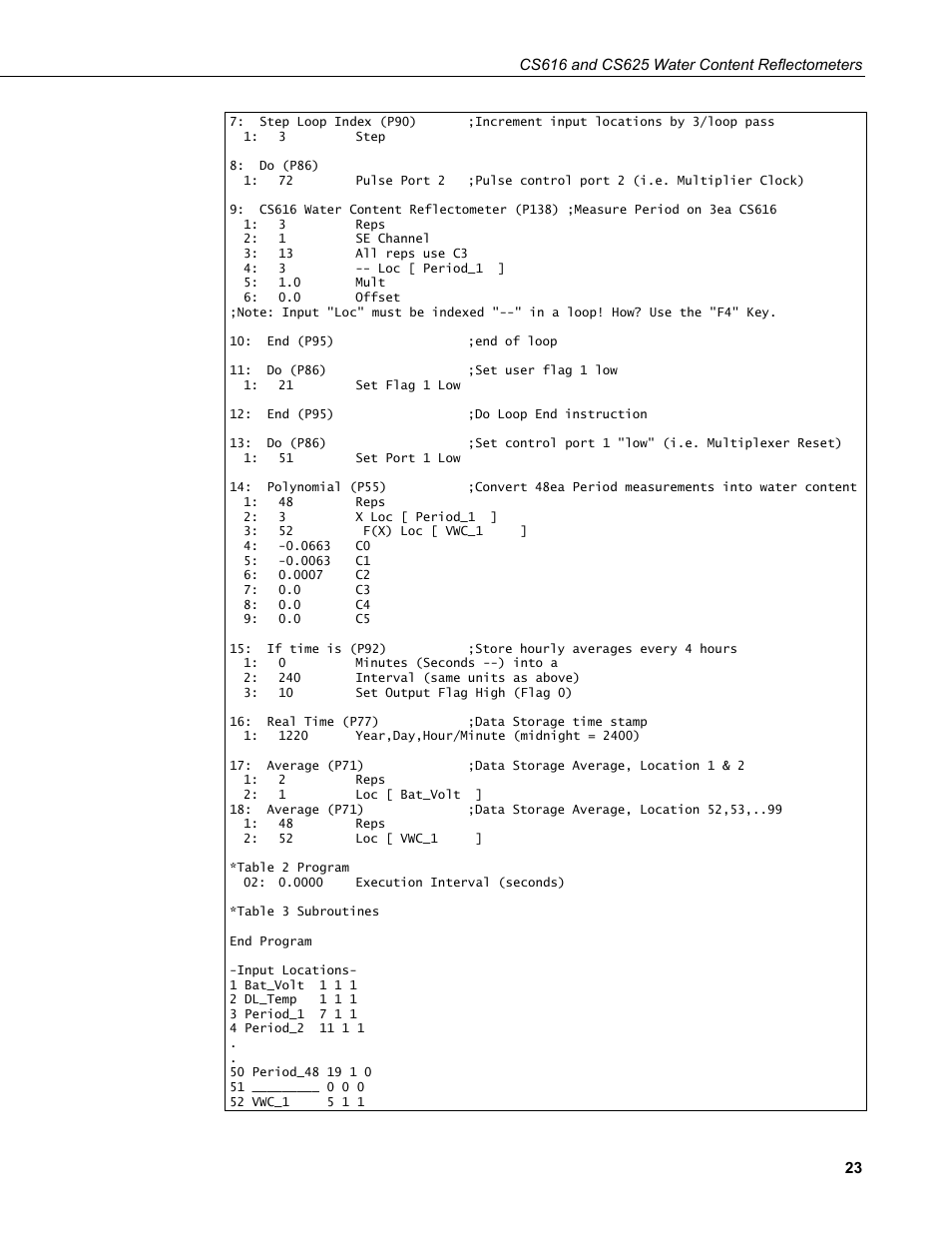 Campbell Scientific CS616 and CS625 Water Content Reflectometers User Manual | Page 29 / 50