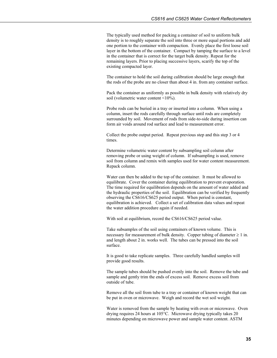 Campbell Scientific CS616 and CS625 Water Content Reflectometers User Manual | Page 41 / 50