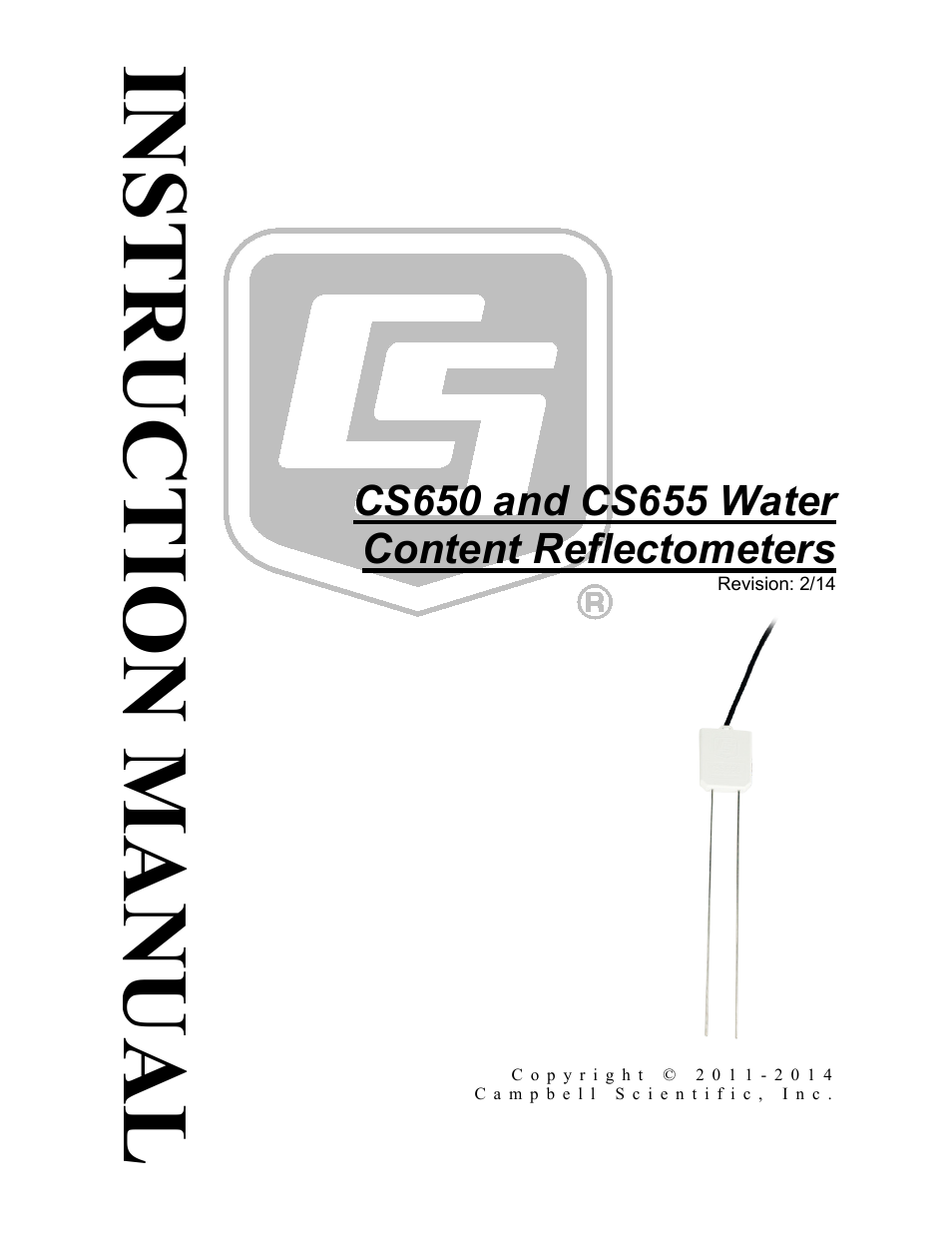 Campbell Scientific CS650 and CS655 Water Content Reflectometers User Manual | 56 pages