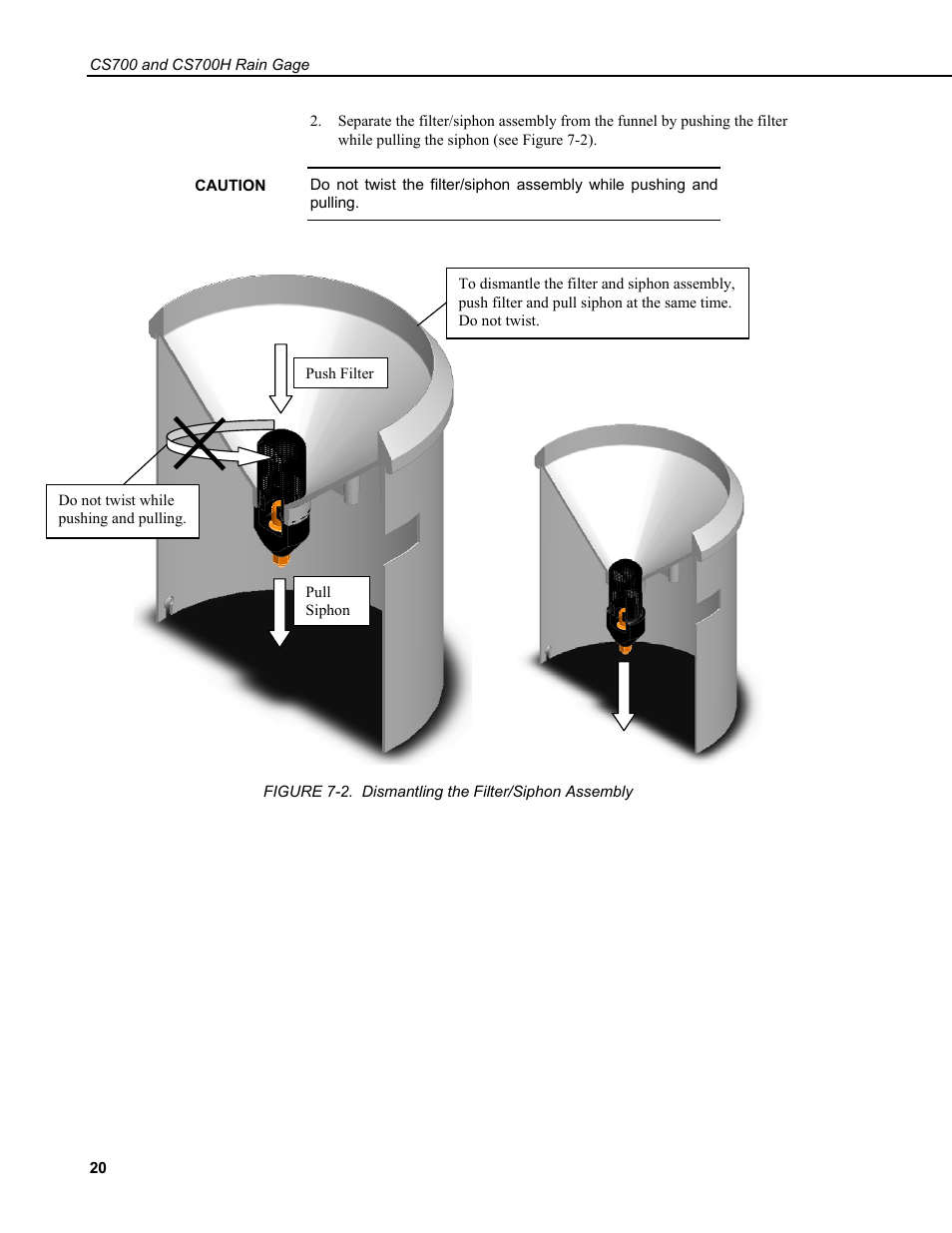 Campbell Scientific CS700 Tipping Bucket Rain Gage and CS700H Heated Rain Gage User Manual | Page 24 / 42