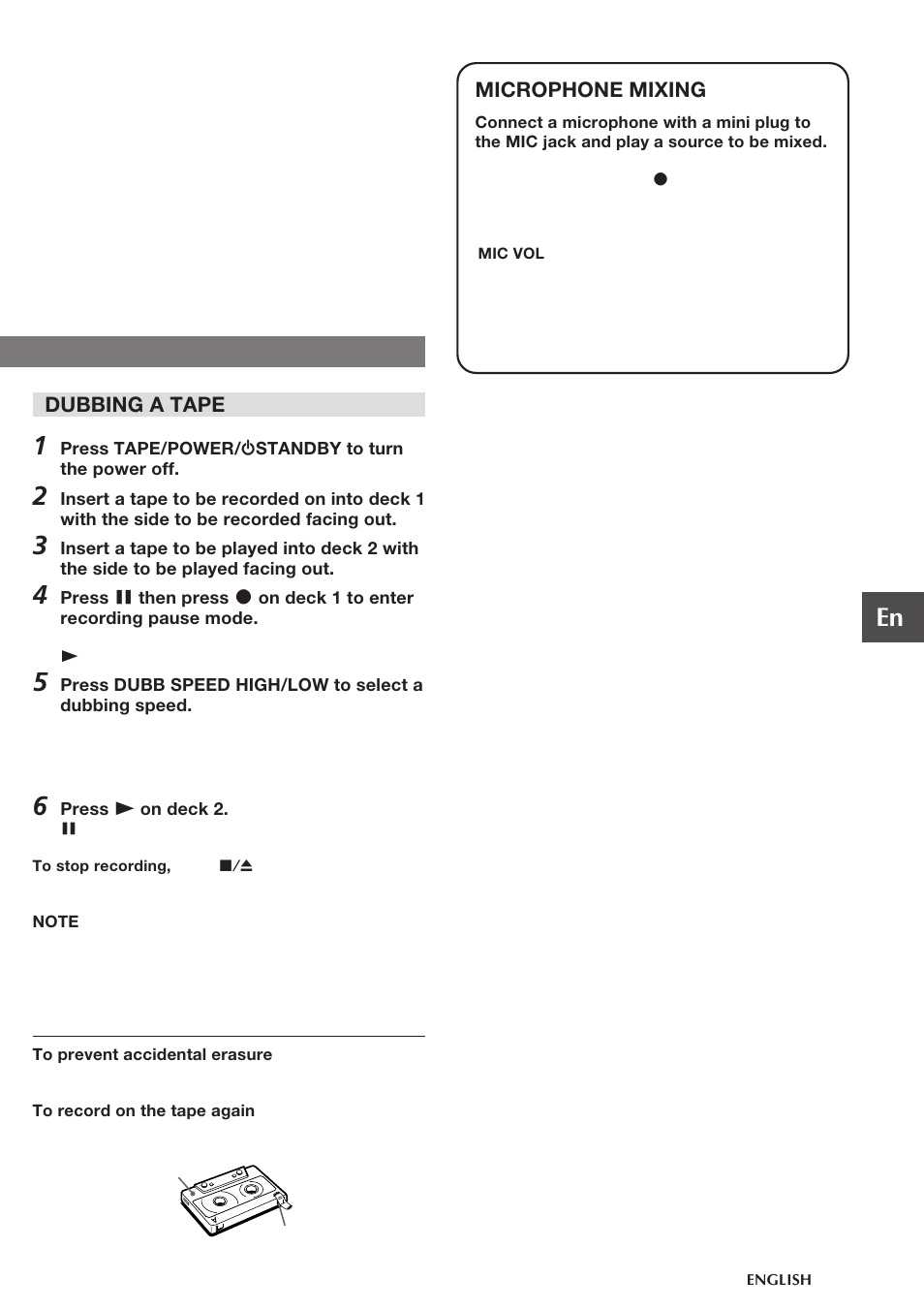 Aiwa CA-DW538 User Manual | Page 11 / 12