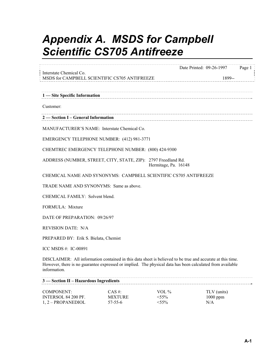 Appendix a pr | Campbell Scientific CS705 Tipping Bucket Snowfall Adapter User Manual | Page 19 / 28