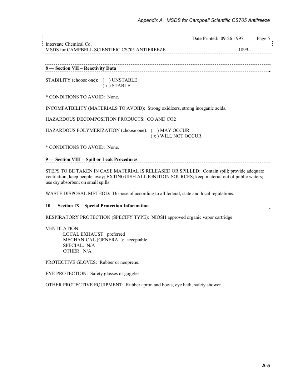 Campbell Scientific CS705 Tipping Bucket Snowfall Adapter User Manual | Page 23 / 28