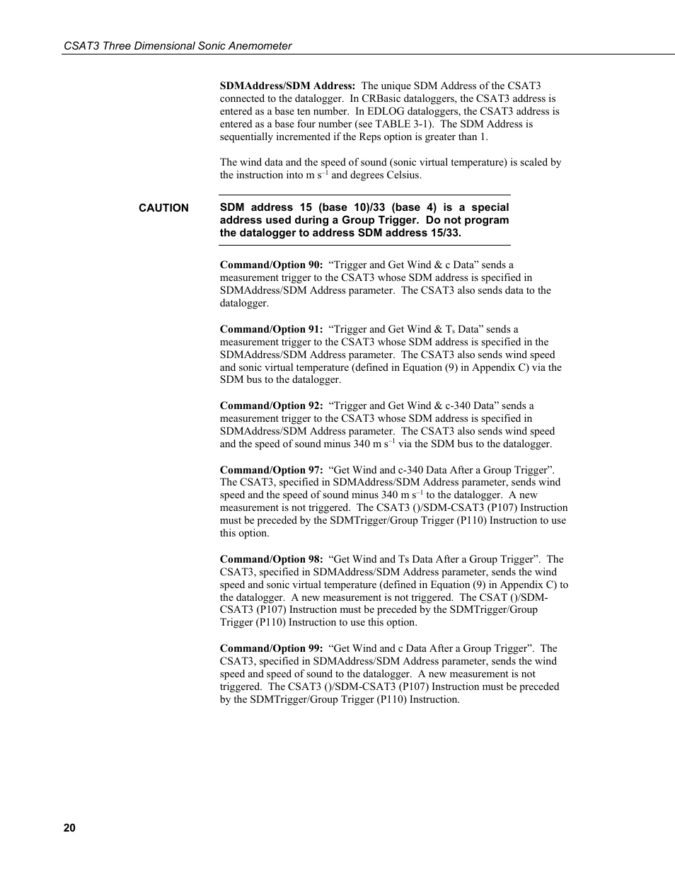 Campbell Scientific CSAT3 3-D Sonic Anemometer User Manual | Page 30 / 74