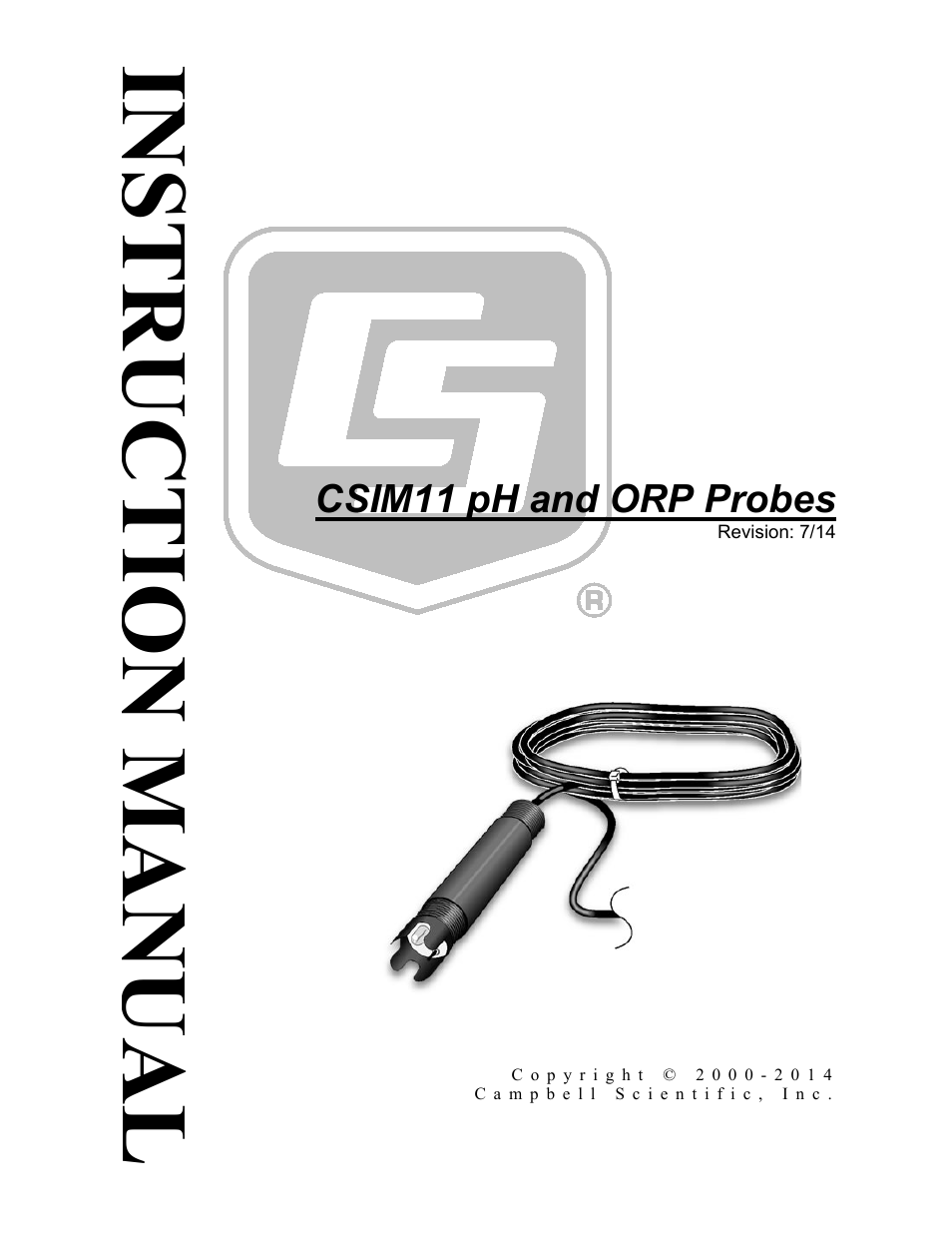 Campbell Scientific CSIM11 pH and ORP Sensors User Manual | 34 pages