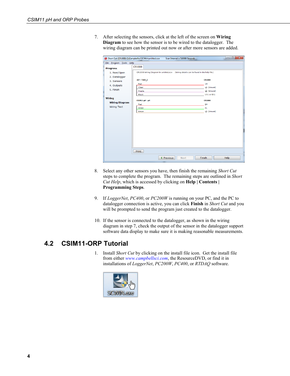 2 csim11-orp tutorial, Csim11-orp tutorial | Campbell Scientific CSIM11 pH and ORP Sensors User Manual | Page 12 / 34