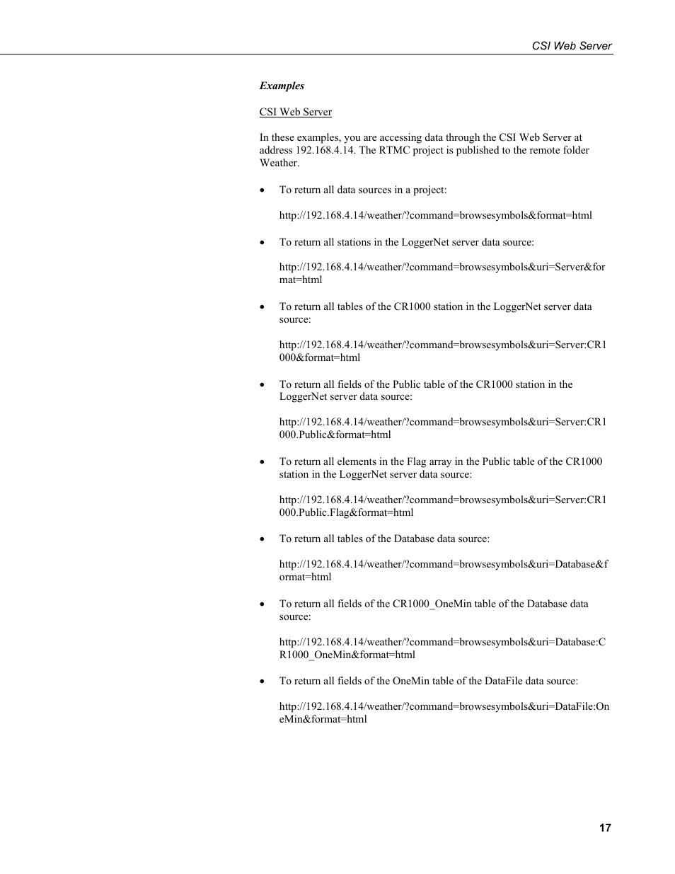 Campbell Scientific CSI Web Server User Manual | Page 23 / 34