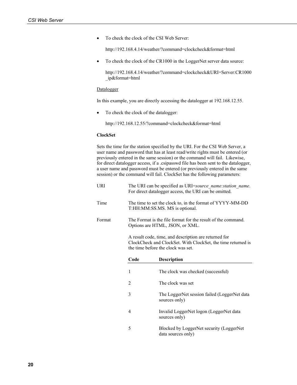 Campbell Scientific CSI Web Server User Manual | Page 26 / 34
