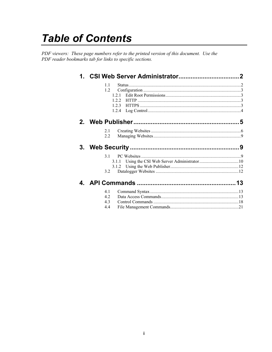 Campbell Scientific CSI Web Server User Manual | Page 5 / 34