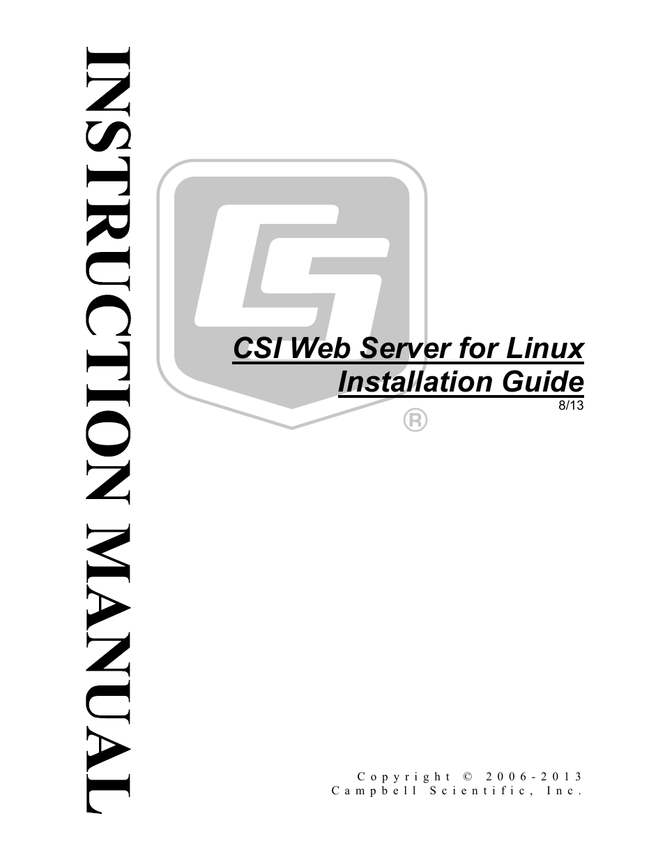 Campbell Scientific CSI Web Server for Linux Installation Guide User Manual | 16 pages