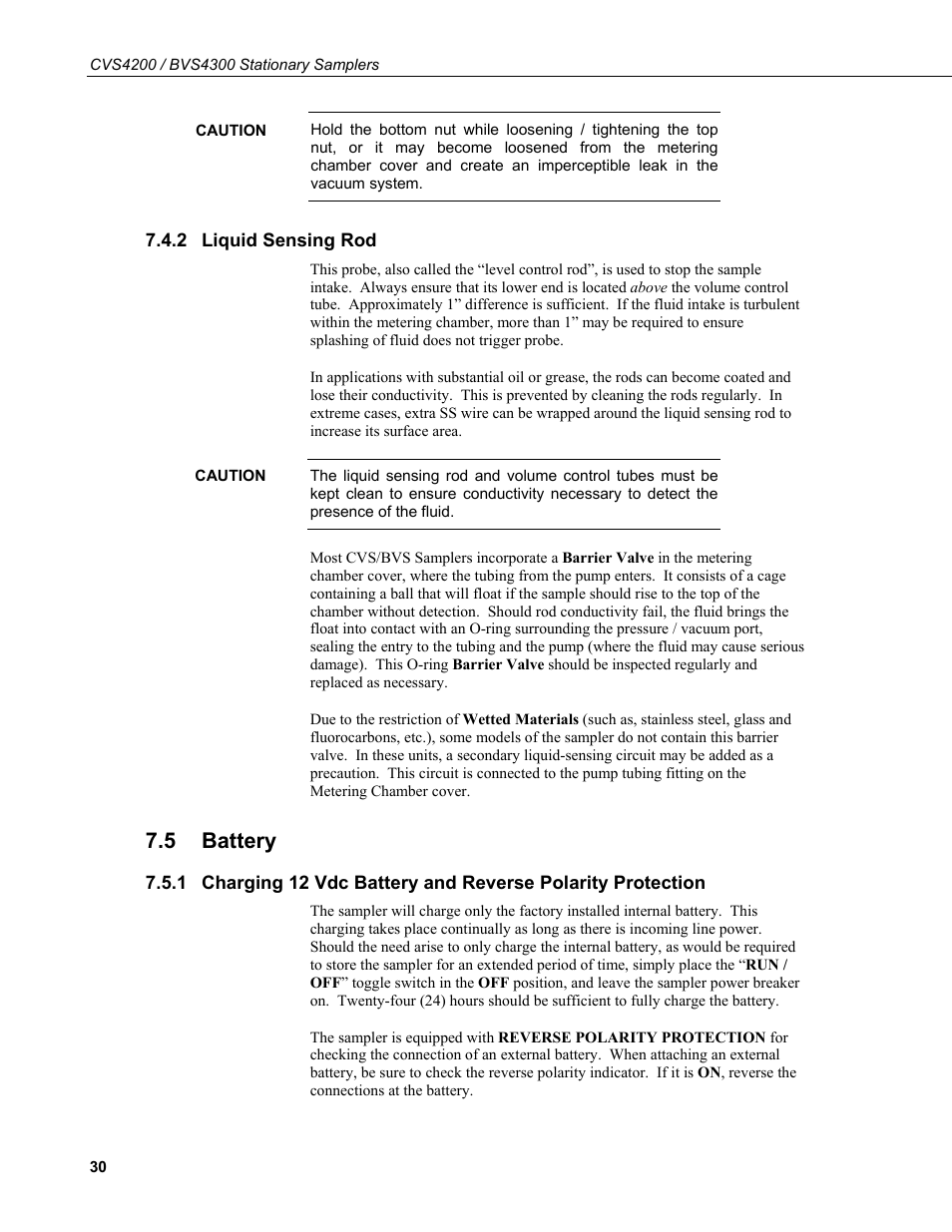 2 liquid sensing rod, 5 battery, Liquid sensing rod | Battery | Campbell Scientific CVS4200 / BVS4300 Stationary Samplers User Manual | Page 38 / 92