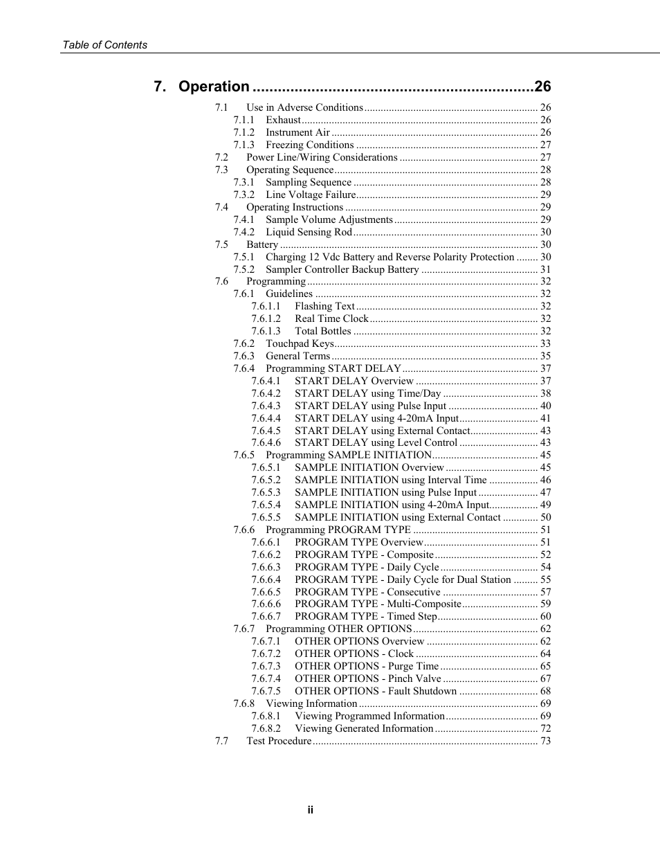 Operation | Campbell Scientific CVS4200 / BVS4300 Stationary Samplers User Manual | Page 6 / 92