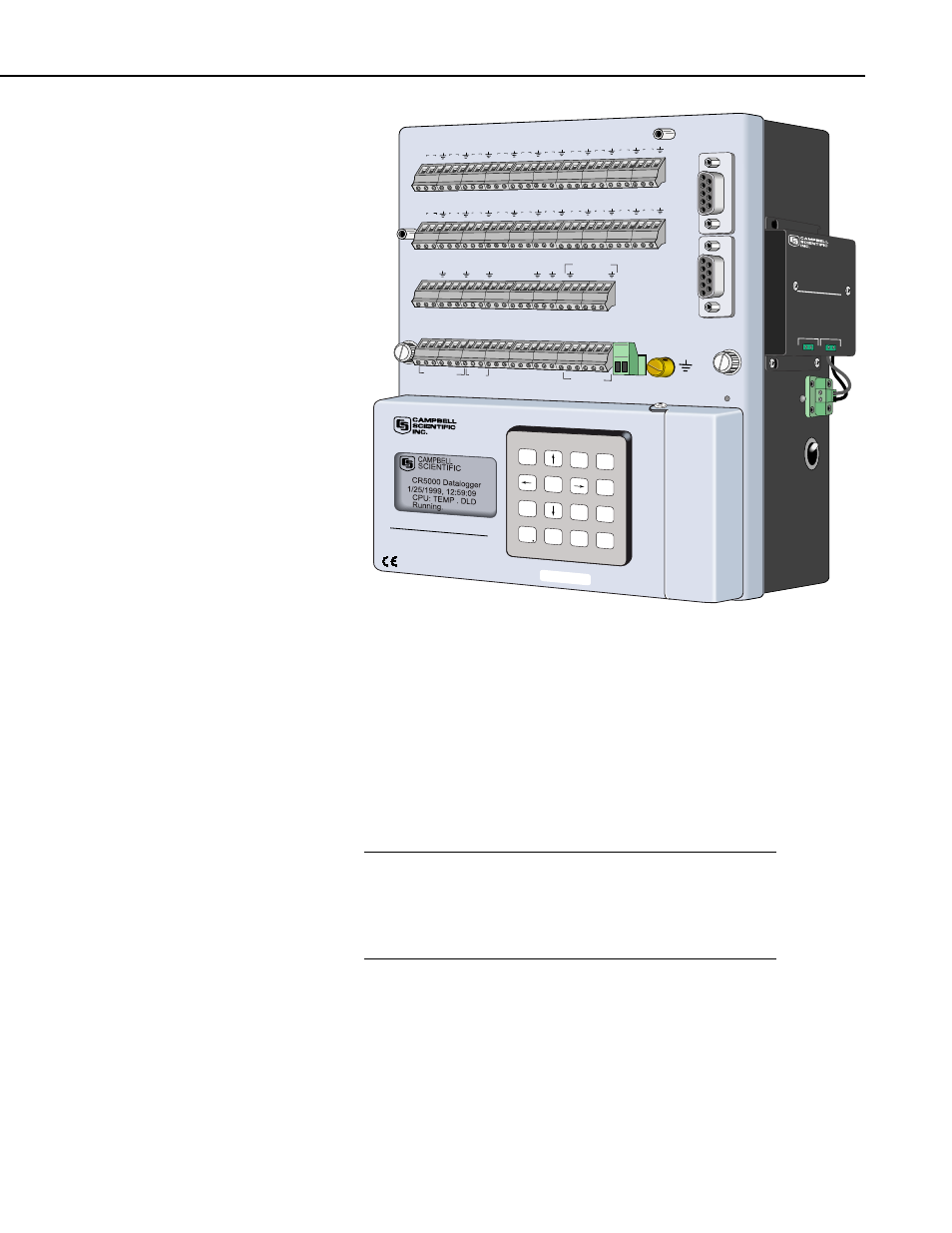 Grounding, Dcdc18r boost converter, Enter bkspc shift esc | Cr5000 | Campbell Scientific DCDC18R Boost Regulator User Manual | Page 7 / 10