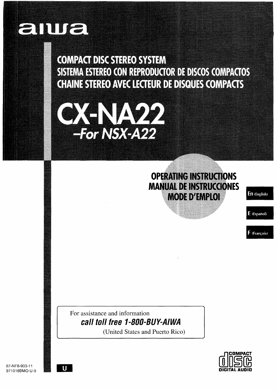 Aiwa CX-NA22 User Manual | 64 pages