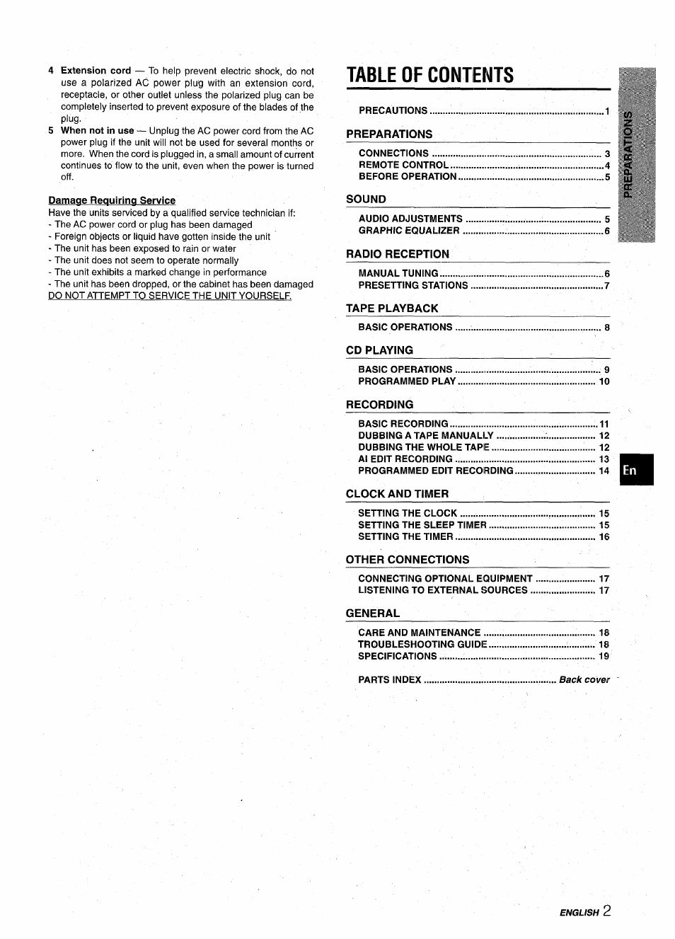 Aiwa CX-NA22 User Manual | Page 3 / 64