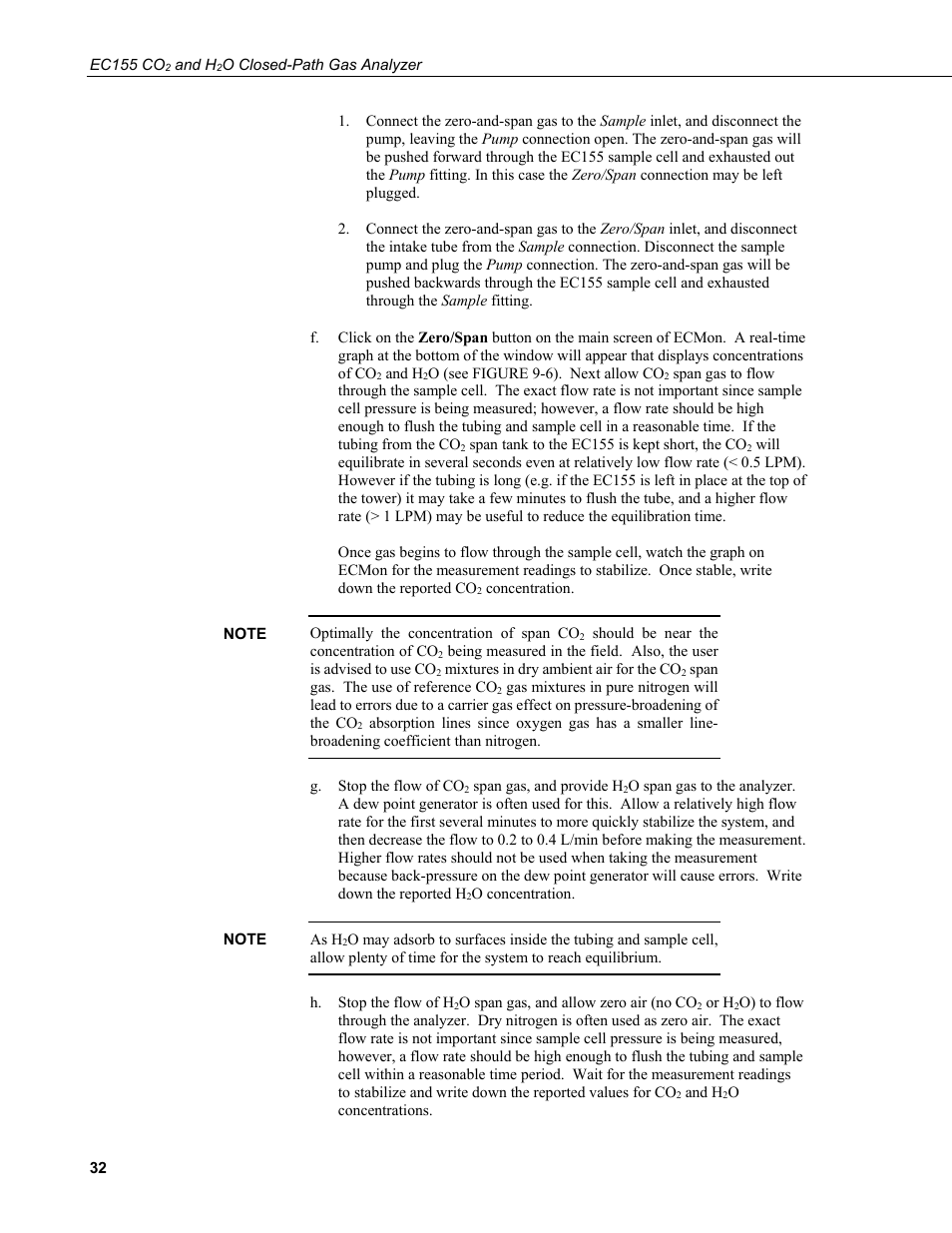 Campbell Scientific EC155 CO2 and H2O Closed-Path Gas Analyzer and EC100 Electronics with Optional CSAT3A 3D Sonic Anemometer User Manual | Page 42 / 70