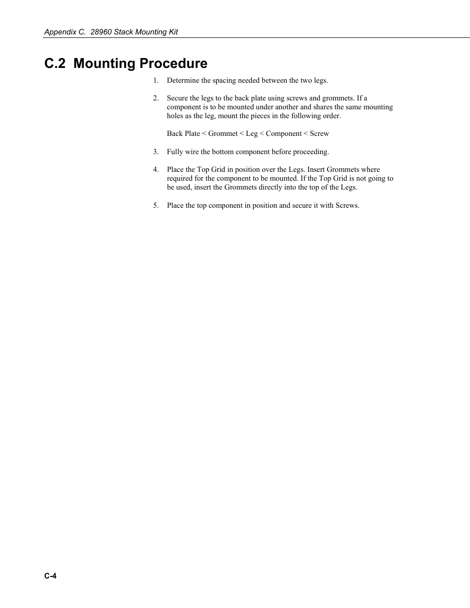C.2 mounting procedure | Campbell Scientific ENC10/12, ENC12/14, ENC14/16, ENC16/18 Enclosures User Manual | Page 44 / 48
