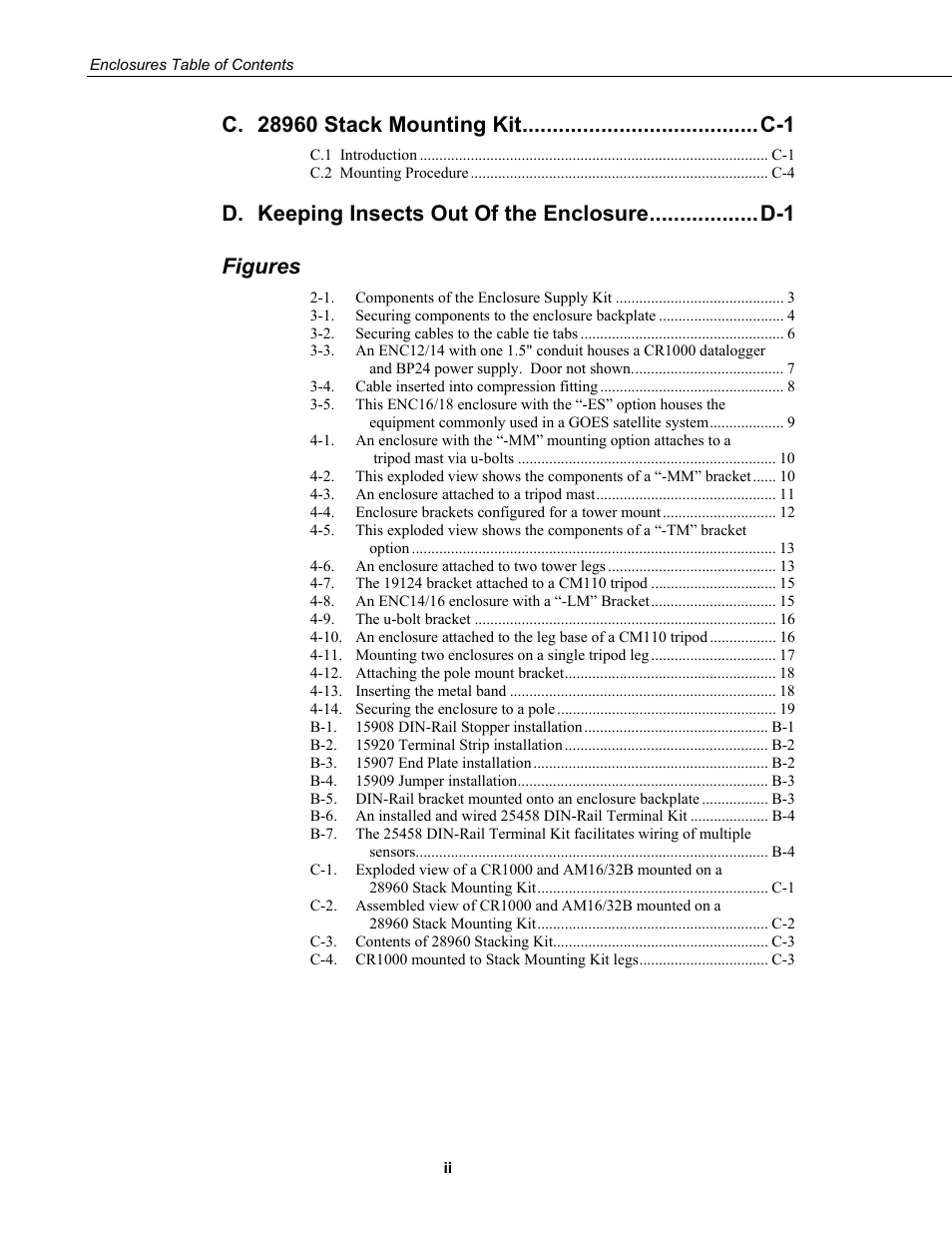 Figures | Campbell Scientific ENC10/12, ENC12/14, ENC14/16, ENC16/18 Enclosures User Manual | Page 6 / 48