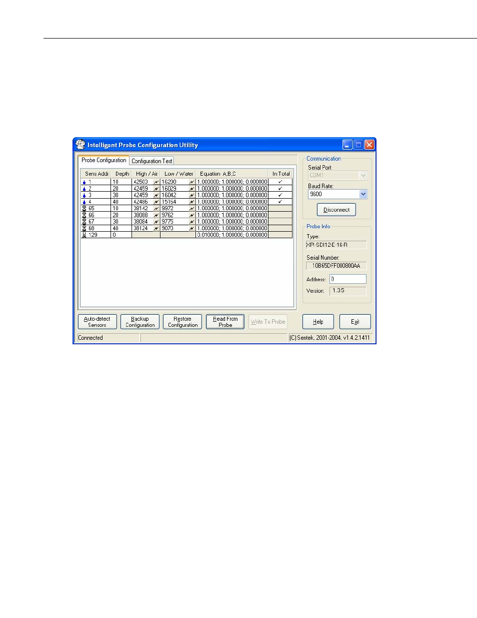 B.1.2 triscan normalization | Campbell Scientific EnviroSCAN Sentek Water Content Profile Probe User Manual | Page 28 / 44